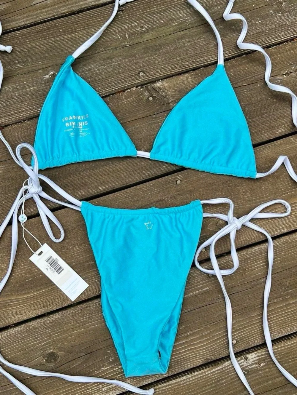 NWT’s Frankie’s Bikini Tia Shine String Bikini Set